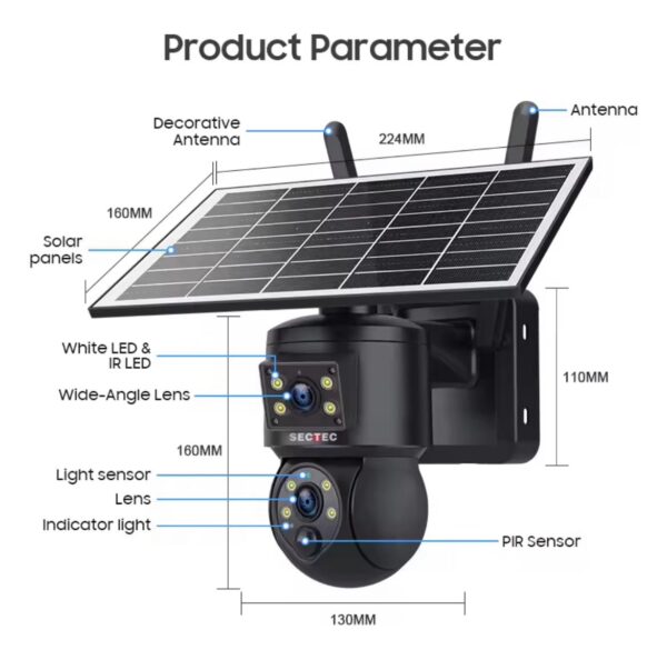 MINI 4G SOLAR SECURITY CAMERA - Image 2