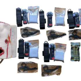 Pathfinder Prepper Thigh Wound Packing Trainer Kit | Tactical Bleeding Control Simulator