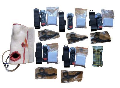 Pathfinder Prepper Thigh Wound Packing Trainer Kit | Tactical Bleeding Control Simulator